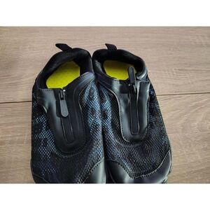 Scertain Unisex‎ Water Shoes Aqua Socks Slip On Zipped Blue Mesh  Size 6.5 W 5 M